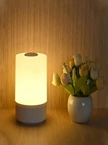 1 触摸控制暖灯床头灯，护眼 LED 夜灯，USB 插入式/可充电 2 种模式电源睡眠灯，夜间护理婴儿灯 - 白色 - 查看 4