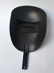 1 Piece Welding Face Mask, Gas Shielded Welding Anti-Burn Face Held-Type Welder Professional Use, Welding Protective Labor Protection Anti-Falling Lightweight Mask - Black - View 4