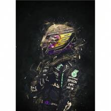 1pc Wall Arts Posters Frameless F1 Racing Legend Saike Art Living Room Home DecorationPop - Multicolor - View 18
