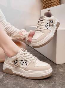 2024 Nowa Jesienna Koreańska Wersja Ins Oddychające Białe Trampki, Niskie Buty Casualowe Płaskie Platformy Dla Kobiet