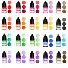 5ml 20-Color Concentrated Aroma Candle Wax Dye Set, DIY Handmade Candle Coloring Pigment Kit, Gift