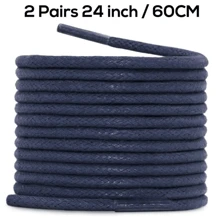 2 双厚圆形打蜡鞋带，男女通用替换鞋带 - 彩色 - 查看 27