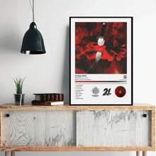 1 件英雄恶棍（未来）海报流行音乐专辑帆布画印刷客厅墙壁艺术俱乐部家居装饰礼物可选画框