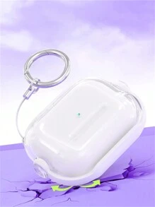 可爱防摔创意支架透明耳机保护套，兼容 1/2/3/4 Pro 3，软壳兼容 2 Pro，带锁防丢保护套 - 無色 - 查看 3