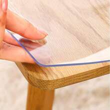 1 pièce de nappe transparente en PVC de 1,0 mm d'épaisseur, imperméable, résistante à la chaleur, film de protection pour surface de table, convient pour les maisons, les hôtels, les cuisines, les tables à thé, les nappes de maison