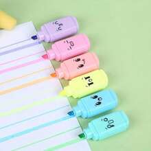 2pcs/3pcs/6pcs Set Carrot Shaped Fluorescent Highlighter Pens, Colorful Fluorescent Pens, Multicolor Markers, Graffiti Pens, 6 Color Pens Set, Classroom Gifts - Різнокольоровий - Переглянути 7