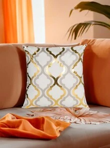 1pc Gold Foil Printed Holiday Decor, Soft Comfortable Gold Foil Printed Pillow Cover, Suitable For Sofa, Home Decor, Room Decor, Holiday Gift. Creates A Festive Atmosphere, Suitable For Birthday, Graduation And Other Occasions. - Multicolor - View 14
