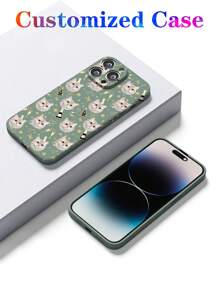 Customized Fashionable & Personalized Pet Photo Cutout Graphic Phone Case, Protective Cover Compatible With Iphone 11/12/13/14/15/16 Pro Max
