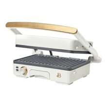 Beautiful 2-In-1 Panini Press & Grill, Sage Green By Barrymore - White - View 1