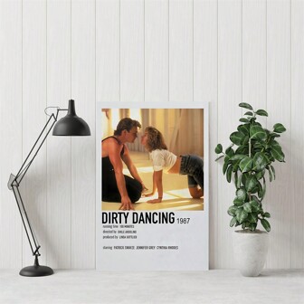 1pc Unframed, Dirty Dancing Retro Movie Poster Canvas Wall Art , Ideal For Modern Home, Bedroom, Living Room, And Club Decor