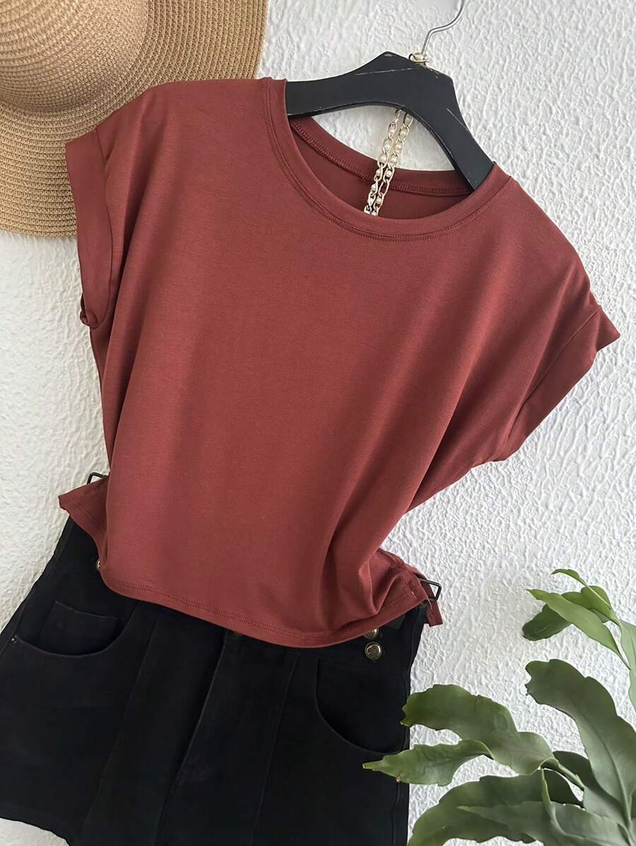 T-Shirt - Rust Brown - View 1
