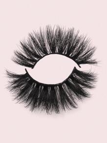 8 Pairs D Curl Natural False Eyelashes Fluffy Soft Dramatic 3D Mink Lashes Long Wispy Eyelash Cilia,Messy - 黑色 - 查看 6