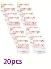 3/5/10/15/20/50 件婴儿娃娃尿布重生娃娃尿布补充包适用于 18-24 英寸新生儿娃娃配件内衣，适合 6 岁及以上，娃娃不包括 - 白色 - 查看 19