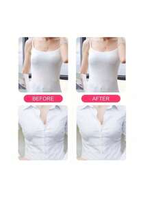 6pcs/12pcs Reusable Silicone Bra Pasties, Nipple Covers, Invisible Bust Tapes, Round/Maple Leaf Shape, For Ladies - Baby Pink - View 3