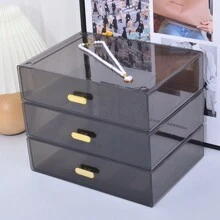 Organizer per cosmetici a cassetti impilabili, mobile di archiviazione per scrivania, forniture per ufficio, documenti, grande scatola di archiviazione da scrivania, regalo per la fidanzata