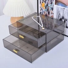 Organizer per cosmetici a cassetti impilabili, mobile di archiviazione per scrivania, forniture per ufficio, documenti, grande scatola di archiviazione da scrivania, regalo per la fidanzata