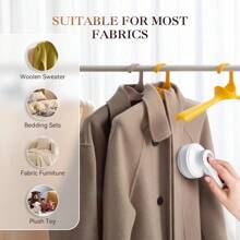 Electric Fabric Shaver, USB Rechargeable Lint Remover, Power Hairball Trimmer, LED Display Pilling Remover For Clothes, Bedding, Furniture, Carpets, Sofas, And More – Portable Fuzz & Lint Cleaner, Cleaning Tool - Pink - View 8