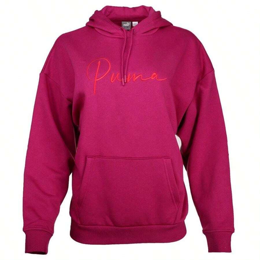 Puma Tonal Script Pullover Hoodie |  | Women Sports Sweatshirts - Default - View 1