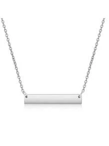 1pc Custom Text Personalized Bar Necklace Personalized Name Jewelry For Women Gold Birthday Name Necklace Anniversary Host Gift Valentine Gift For Girlfriend Valentines