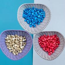 10 à 50 pièces Boutons décoratifs de forme de cœur colorés au hasard, fermoir décoratif, cordon de verrouillage, crochet à ressort, fermoir en forme de groin de cochon, fermoir de carte, bouton de réglage élastique, bouton d'arrêt