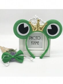 Diadema con dibujos animados, tocado de príncipe y princesa rana para disfraces, actuaciones y uso cosmético - Multicolor - Ver 44