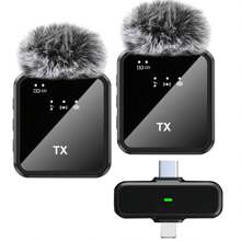 Wireless Lavalier Microphones For IPhone, IPad, Android, Camera, Mini Microphone With Noise Reduction For Video Recording