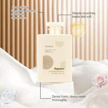 Rose Fragrance Moisturizing Body Wash, Long-Lasting Skin Barrier Protection, Deep Hydration, Gentle Cleansing, Refreshing & Alluring Scent - Beige - View 7