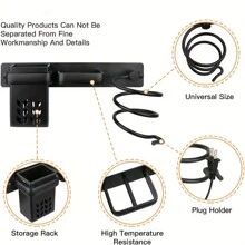 Hair Dryer Holder Rack Multi-Functional Hair Straightener Holder Organizer Storage Holder Wall Mount