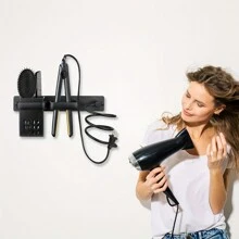 Hair Dryer Holder Rack Multi-Functional Hair Straightener Holder Organizer Storage Holder Wall Mount