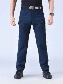 Ultra-Durable Waterproof Cargo Pants - Exceptional Hiking Pants With Sweatproof, Wear-Resistant, And Versatile Style - Packed With Multiple Pockets For Outdoor Enthusiasts And Adventurers - Navy Blue - View 2