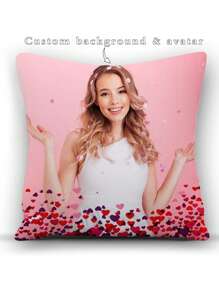1 Vỏ gối in ảnh tùy chỉnh, Vỏ gối in hình trái tim cắt chân dung cá nhân hóa, không có ruột gối, thích hợp cho người yêu, gia đình, Ngày của Mẹ, Ngày của Cha, Lễ Tạ ơn, Ngày của Nhà giáo, Quà tặng cho gia đình, người thân yêu, bạn bè - Nhiều màu - Xem 1