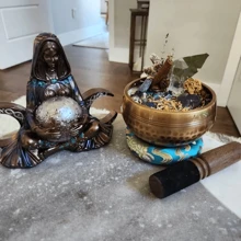 Singing Bowls Set~Meditation Sound Bowl For Yoga, Meditation, And Spiritual Healing. Hand Beaten Hammering Singing Bowls For Sound Healing Birthday Plates Kitchen Accessories Kitchen Decor Table Tray Trays Fruit Tray Tray Decor Gifts Graduation