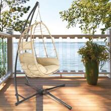 Hängemattenständer – Kreuzbogen – Schwarz – Tragfähigkeit 120 kg – 214 x 113 x 110 cm - Schwarz - Übersicht 3