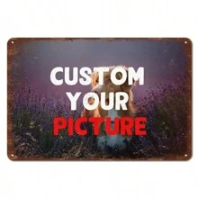 1pc Custom Metal Signs Personalized Sign Make Your Own Aluminum Sign Custom Photo Logo Sign For Bar Cafe Shop Business Workplace Office Home Wall Decor 12x8 Inch,Multi-Functional, Ornamental,Reusable,Exquisite,Stylish,High-Quality,Colorful,Modern,Custom,Personalized,Unique,Home Refresh,Customized Wall Stickers - Multicolor - View 5