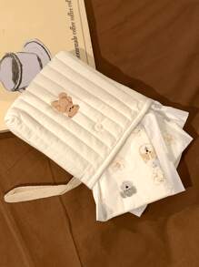 樱桃、小熊或郁金香刺绣柔软舒适高品质卫生巾收纳包！化妆包、女士化妆包、女生卫生棉条收纳包、钱包包、卫生巾包 - 彩色 - 查看 15