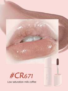 COLORROSE Mirror Water Lip Gloss, Shimmer Plumping, Glass Lip Gloss, Diamond Lip Plumper Gloss, Moisturizing Liquid Lipstick, Daily Makeup Cosmetic - CR671 - View 2