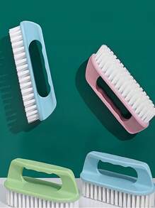 1/3/5pcs, Multi-Purpose Handheld Cleaning Brush, Household Plastic Laundry Brush, Multifunctional For Washing Basin, Shoes, Drying Rack, Cleaning Brush, And Hard Bristle Board