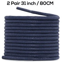 2 双厚圆形打蜡鞋带，男女通用替换鞋带 - 彩色 - 查看 26