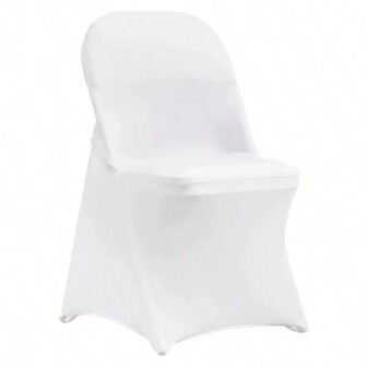 BRISCOES HOMEWARE 50pcs/100pcs Elastic Spandex Foldable Chair Covers, Universal Fit Removable Washable Protector Slipcovers For Weddings, Celebrations, Parties, Banquets, Dining