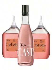 Ekos Frescor Castanha - Natura Women's Perfume 150ml - Choose Yours: Regular Cologne, Refill Or Kits - [套件] 栗子新鮮度 1 顆普通 + 2 顆補充 - 查看 1