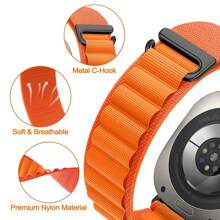 Loop Nylon Strap Compatible With Samsung Galaxy Watch 7 Ultra 47mm Band Sport Bracelet Watchband Compatible With Samsung Galaxy 7 Ultra Bracelet