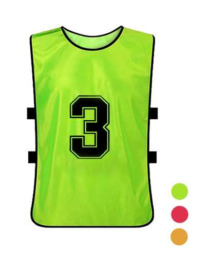 6 pièces de maillots d'entraînement athlétique de qualité supérieure - Chasubles d'équipe pour la pratique du soccer, du basketball, du football, du baseball - Durables, légers, chasubles d'entraînement pour les équipes et clubs sportifs