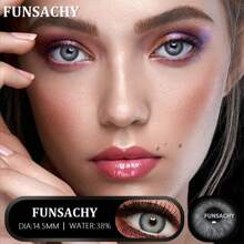 FUNSACHY MARGARET Series 14.5mm Natural Color Soft Disposable Contact Lenses, Suitable For Halloween Costume Play - Grey - View 4