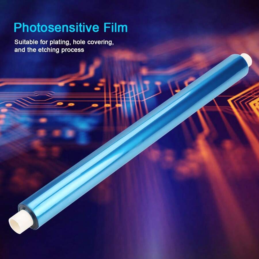 5m Portable Photosensitive Dry Film For Circuit Production Photoresist Sheet - Blue - View 1