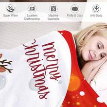 Santa Claus Christmas Tree Flannel Fleece Throw Blanket New Year 50x60Inches Soft Blanket For Couch,Cozy,Warm,Lightweight