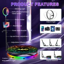 Rotating 360 Degree Camera For Video Application Control Portable Automatic 360 Degree Camera, Selfie 360 ​​Degree Camera For Party Events