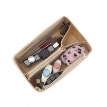 1pc Small/Medium/Large/X-Large Multi-Functional Liner Inner Cosmetic Bag, Toiletry Organizer Pouch - Foldable Removable Inner Bag