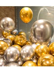 30 piezas de globos de confeti metálicos para decoración de fiesta de cumpleaños, boda y celebración de aniversario - Multicolor - Ver 11