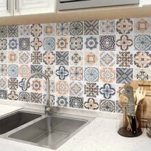 1卷厨房防油膜灶台瓷砖墙贴3d立体亮面浴室贴纸防水厨房铝塑板客厅电视背景贴纸壁纸房间装饰家居装饰墙面装饰浴室装饰卧室装饰房间装饰用品客厅装饰家居装饰客厅墙纸 - 彩色 - 查看 6
