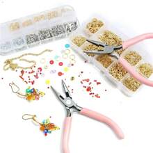 1 pieza Alicates mini profesionales con mango de polvo de joyería, pequeños y convenientes para manualidades de joyería DIY